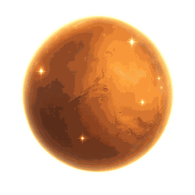 Mars planet icon