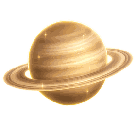 Saturn planet icon
