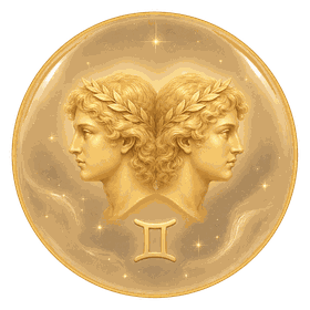 Gemini zodiac sign icon