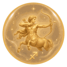 Sagittarius zodiac sign icon