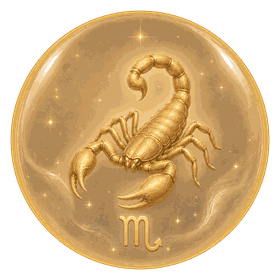 Scorpio zodiac sign icon