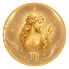Virgo zodiac sign icon
